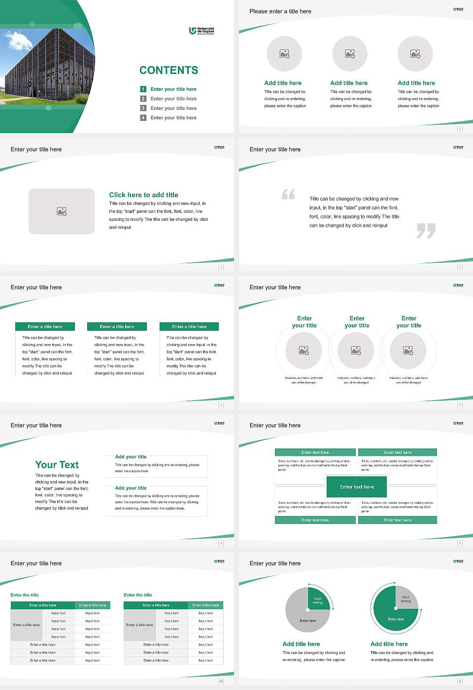 University of French Guiana Course/Courseware Creation PPT Template16:9 ratio PPT effect preview image2