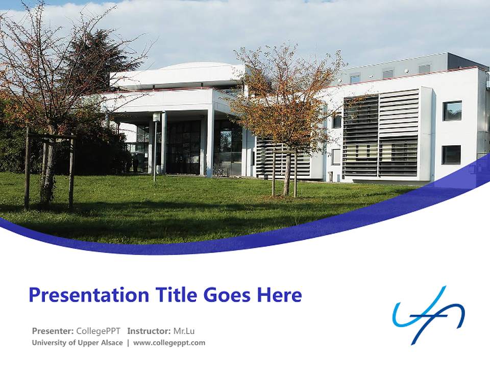 University of Upper Alsace Course/Courseware Creation PPT Template4:3 ratio PPT effect preview image5