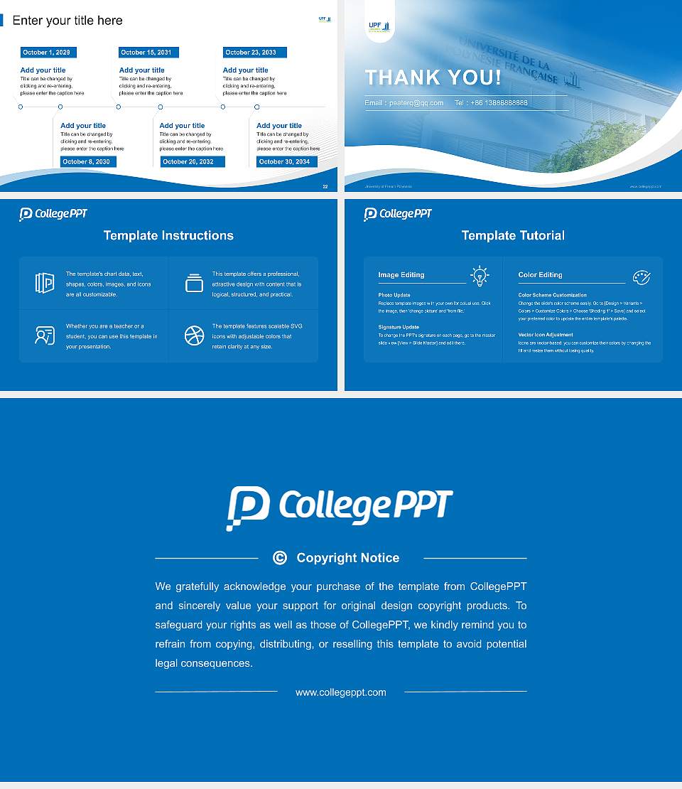 University of French Polynesia Lecture Sharing and Networking Event PPT Template16:9 ratio PPT effect preview image4