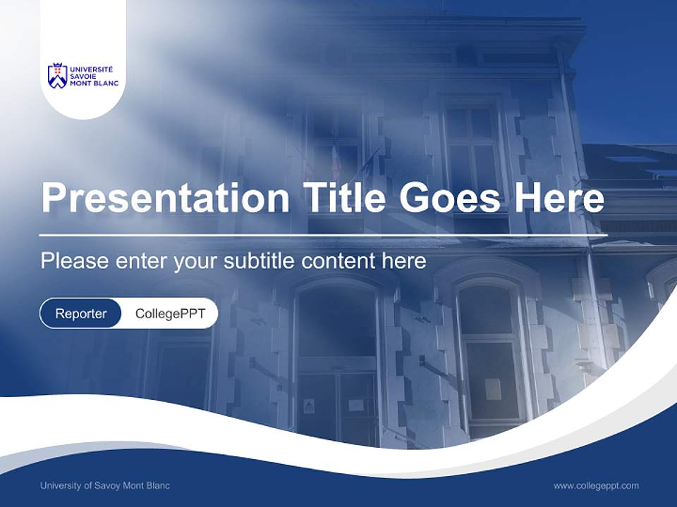 University of Savoy Mont Blanc Lecture Sharing and Networking Event PPT Template4:3 ratio PPT effect preview image4