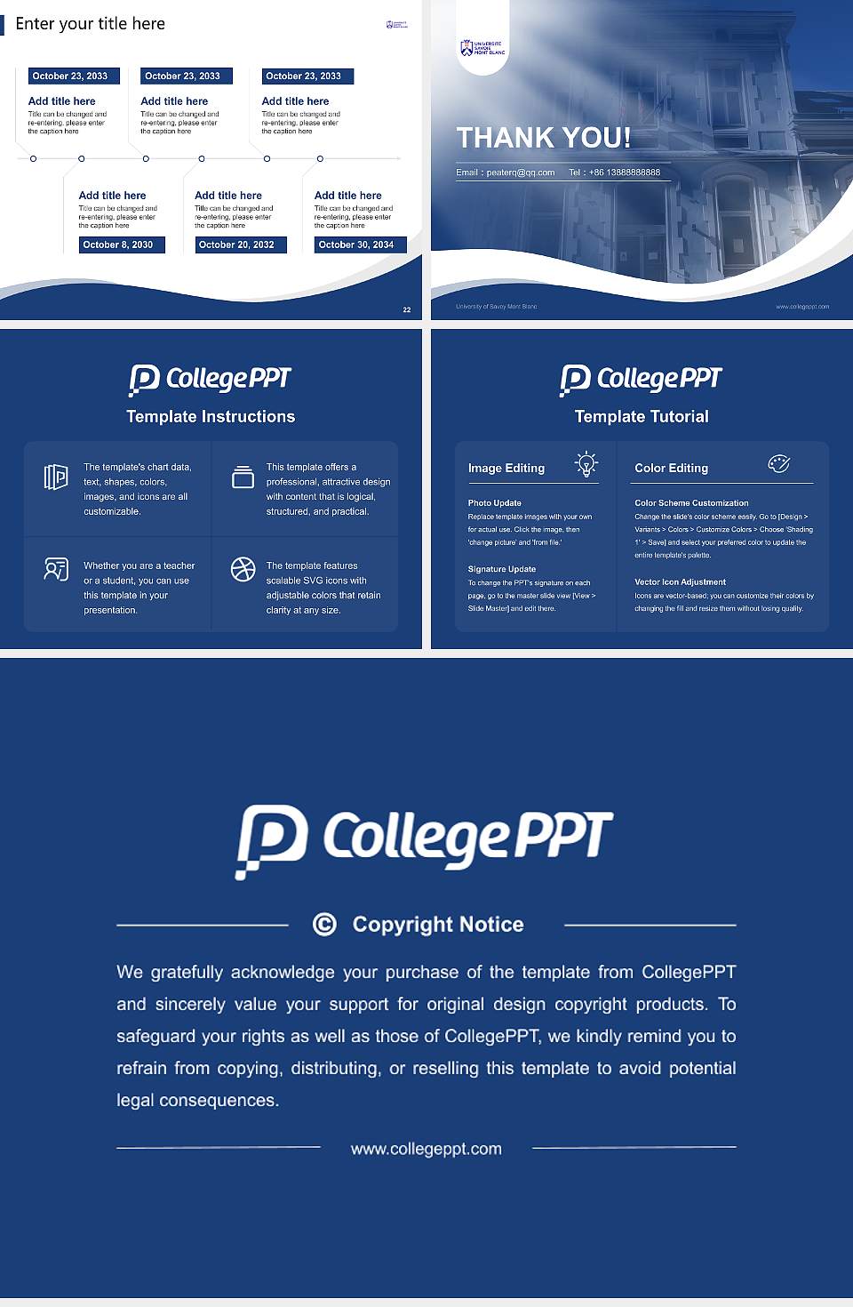 University of Savoy Mont Blanc Lecture Sharing and Networking Event PPT Template4:3 ratio PPT effect preview image4
