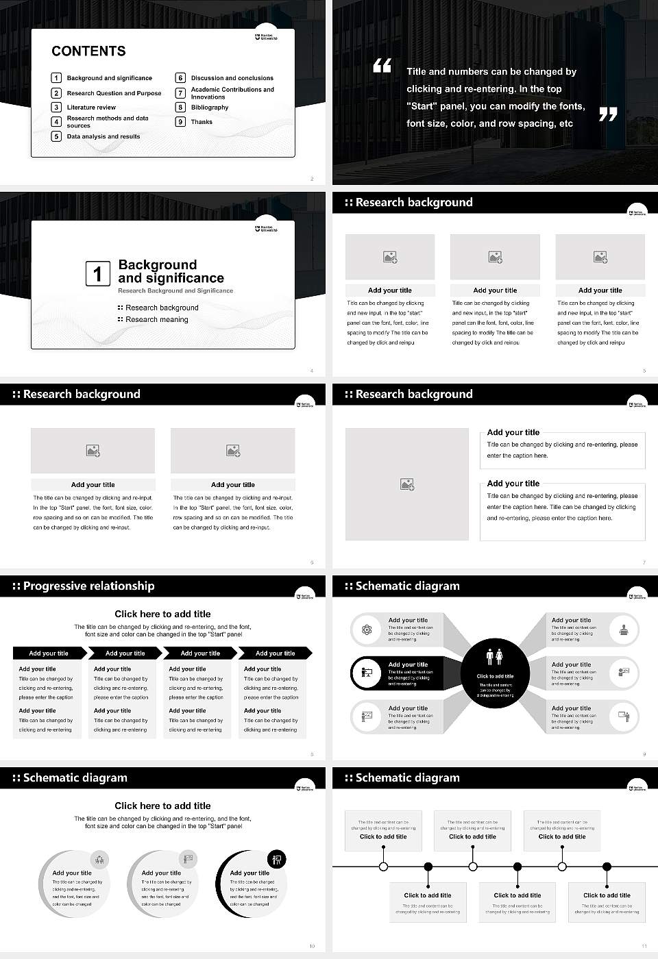 University of Nantes Graduation Thesis Defense PPT Template16:9 ratio PPT effect preview image2