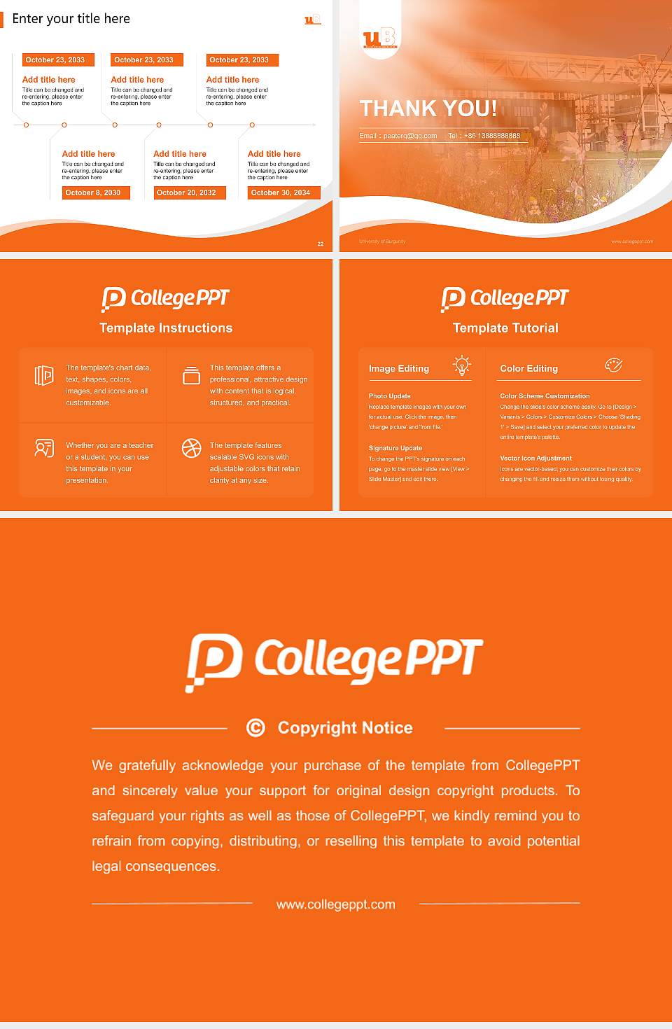 University of Burgundy Lecture Sharing and Networking Event PPT Template4:3 ratio PPT effect preview image4