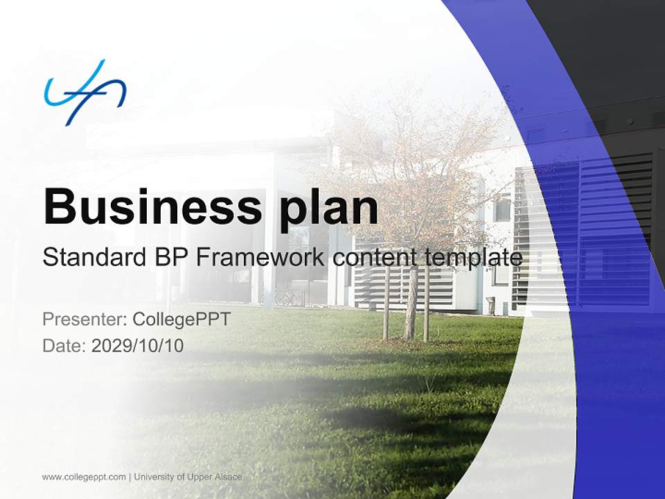 University of Upper Alsace Competition/Entrepreneurship Contest PPT Template4:3 ratio PPT effect preview image9