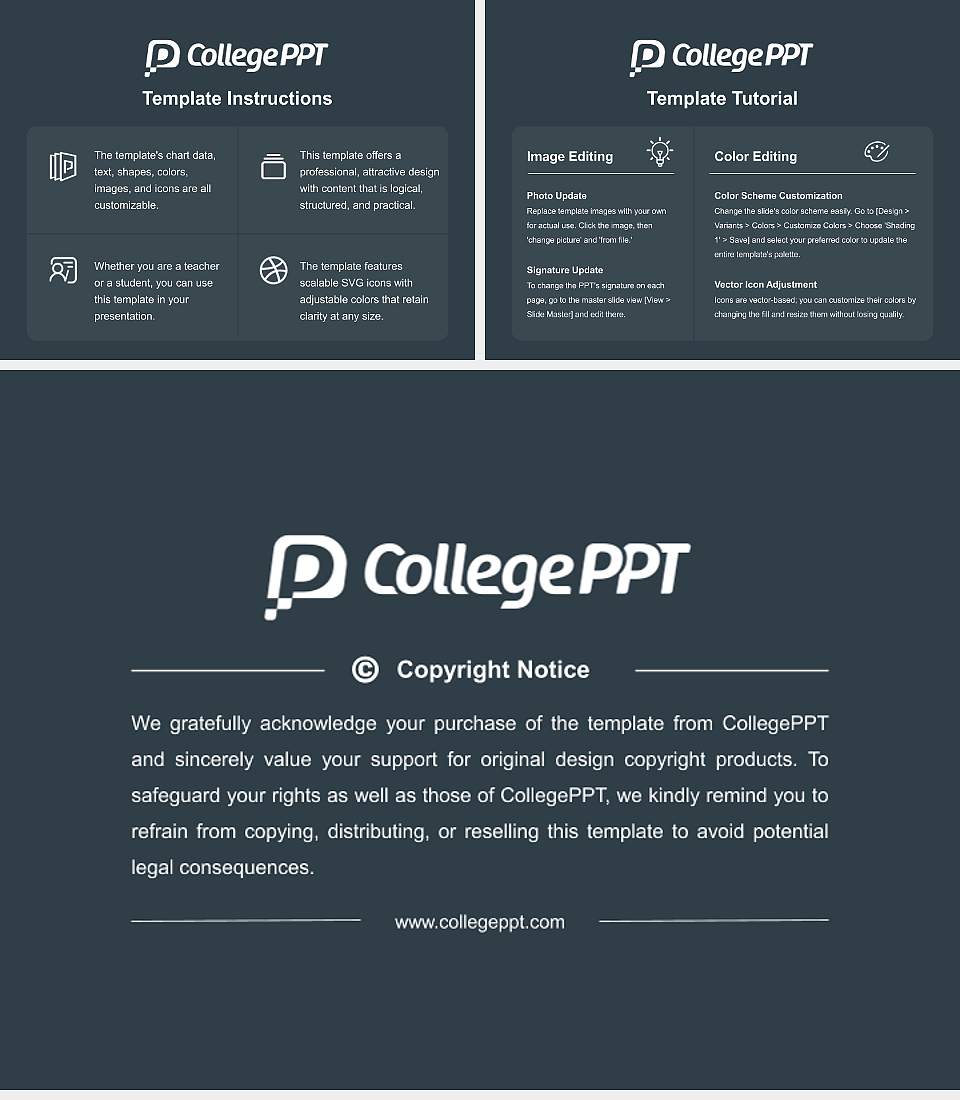 University of Tours Course/Courseware Creation PPT Template4:3 ratio PPT effect preview image5