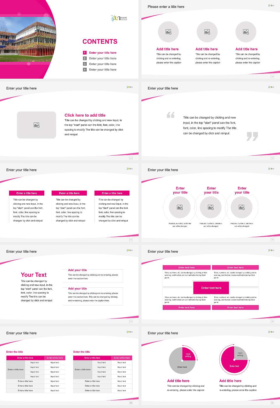 University of Pau and Pays de l’Adour Course/Courseware Creation PPT Template16:9 ratio PPT effect preview image2