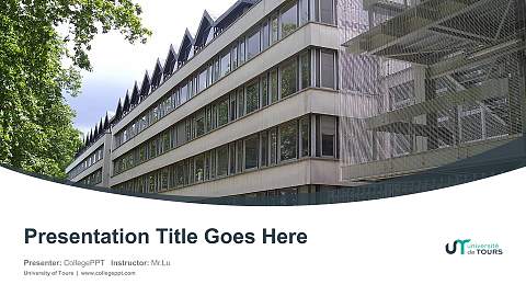 University of Tours Course/Courseware Creation PPT Template