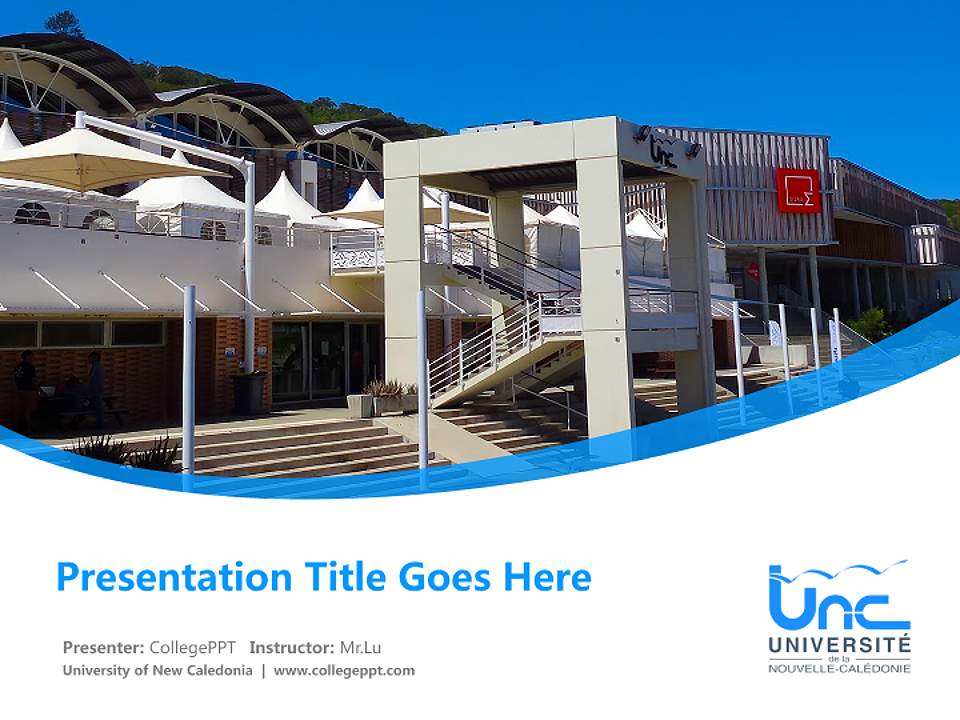 University of New Caledonia Course/Courseware Creation PPT Template4:3 ratio PPT effect preview image5