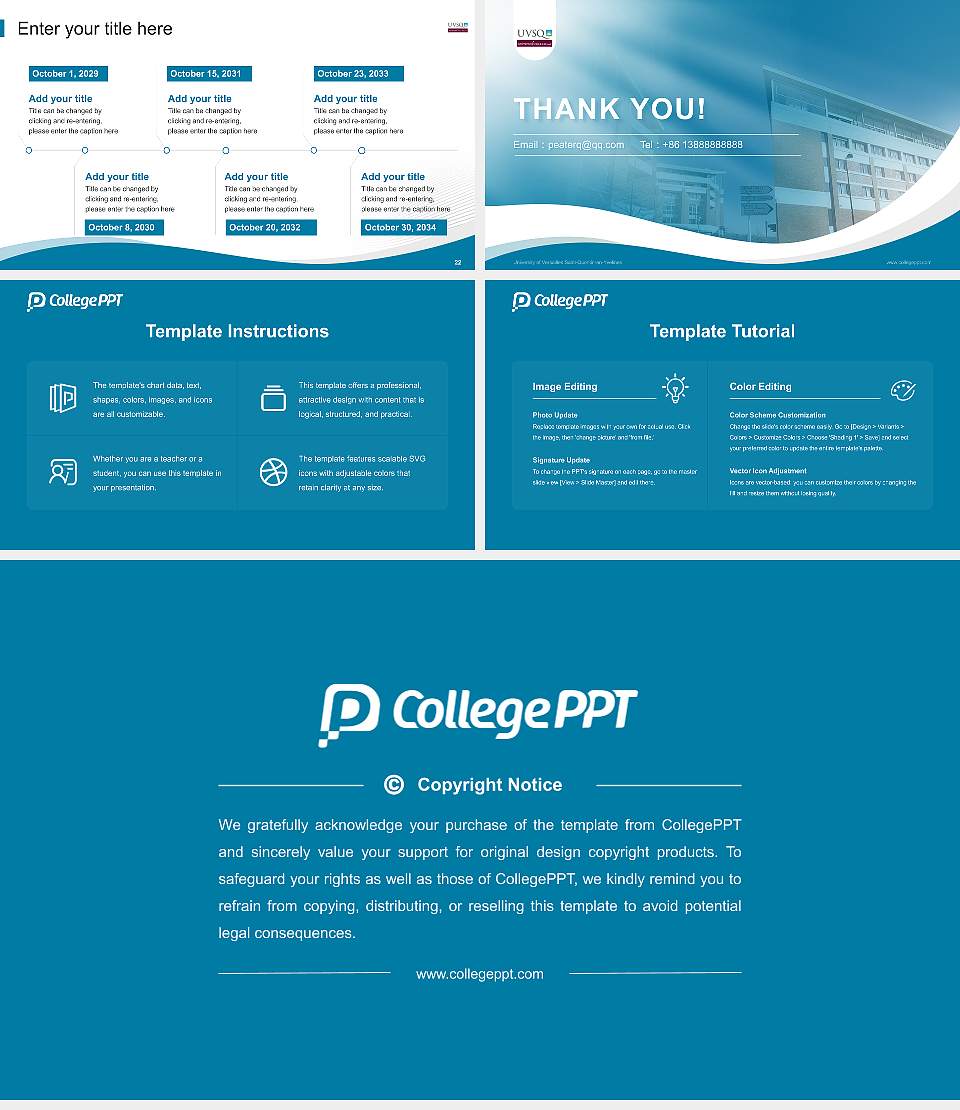 University of Versailles Saint-Quentin-en-Yvelines Lecture Sharing and Networking Event PPT Template16:9 ratio PPT effect preview image4