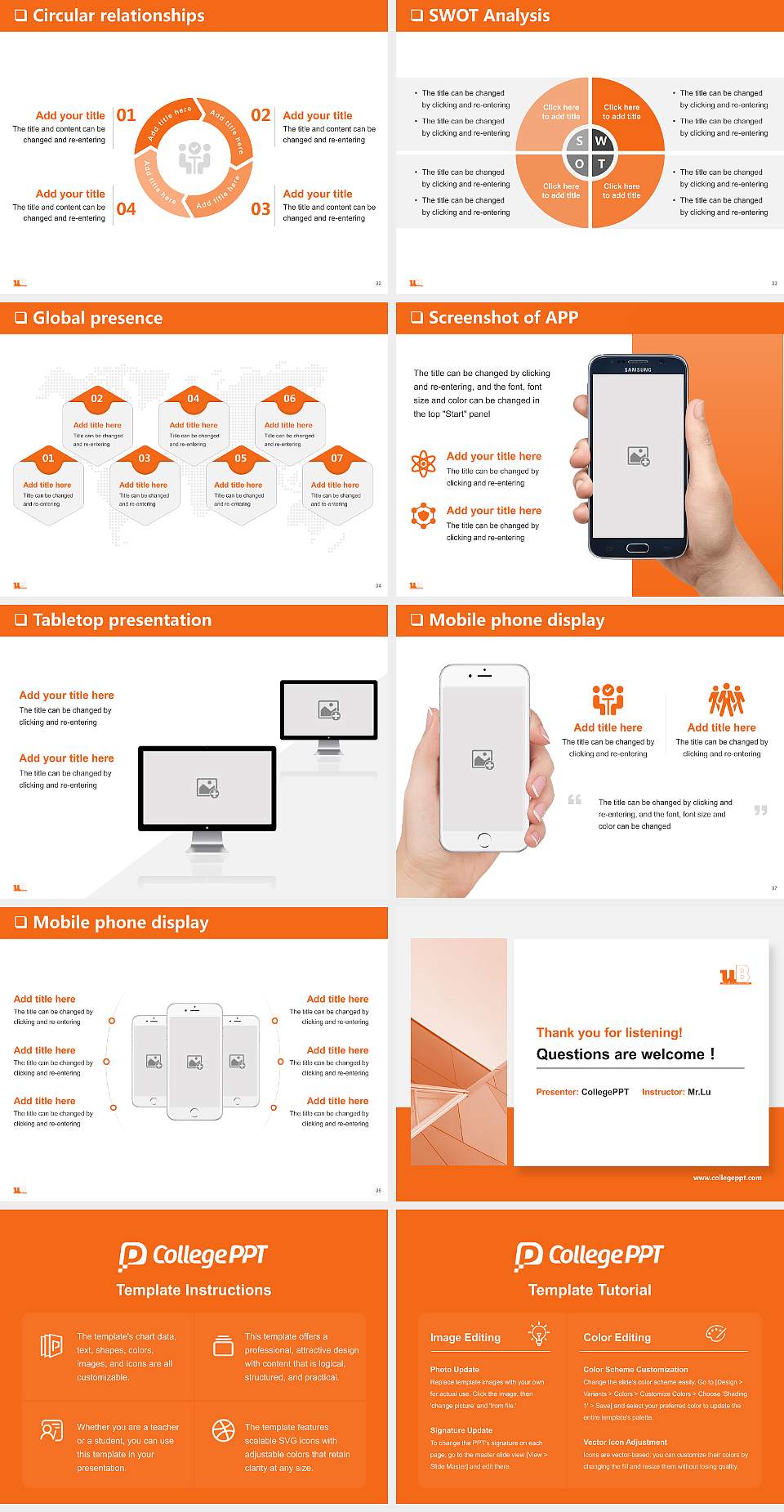 University of Burgundy General PPT Template4:3 ratio PPT effect preview image5