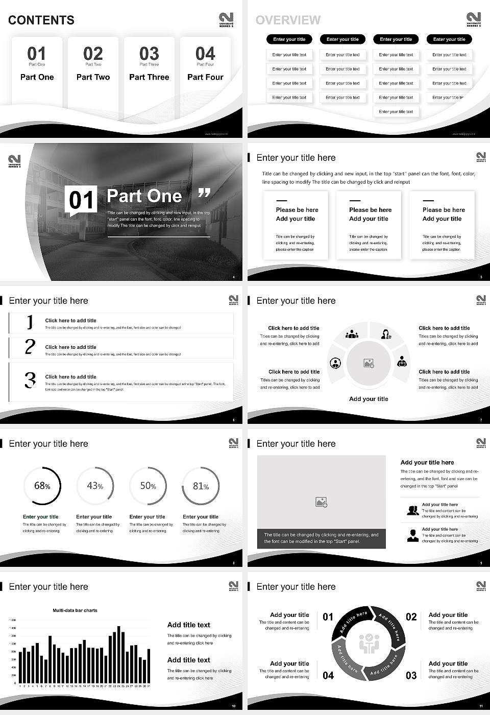 University of Rennes 2 Lecture Sharing and Networking Event PPT Template16:9 ratio PPT effect preview image2