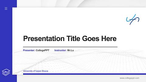 University of Upper Alsace Thesis Proposal/Graduation Defense PPT Template