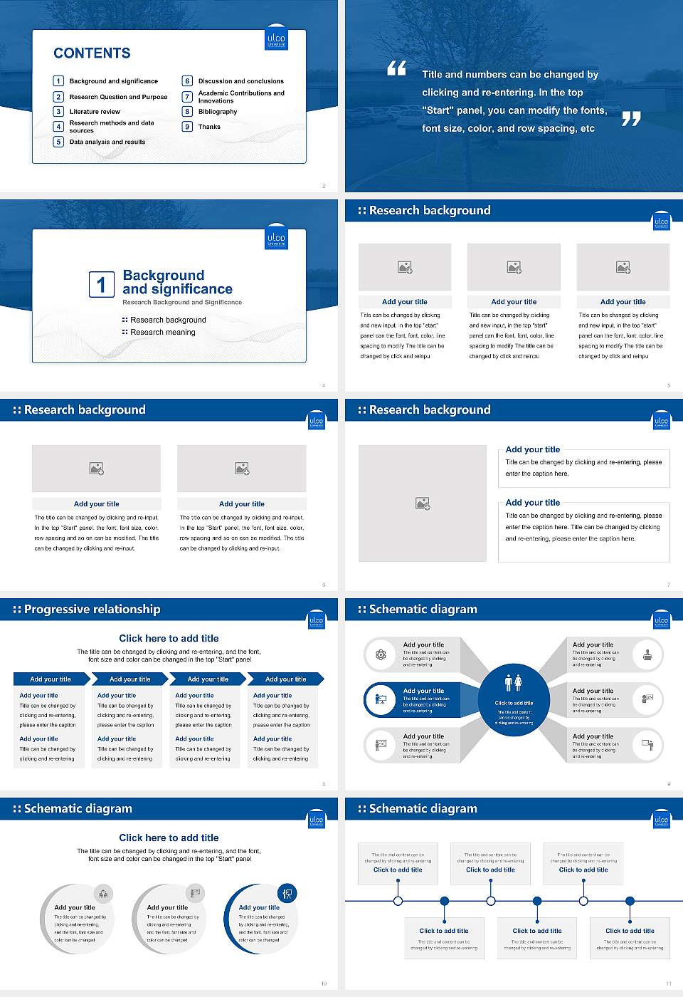 University of Littoral Côte d’Opale – Saint-Omer campus Graduation Thesis Defense PPT Template16:9 ratio PPT effect preview image2