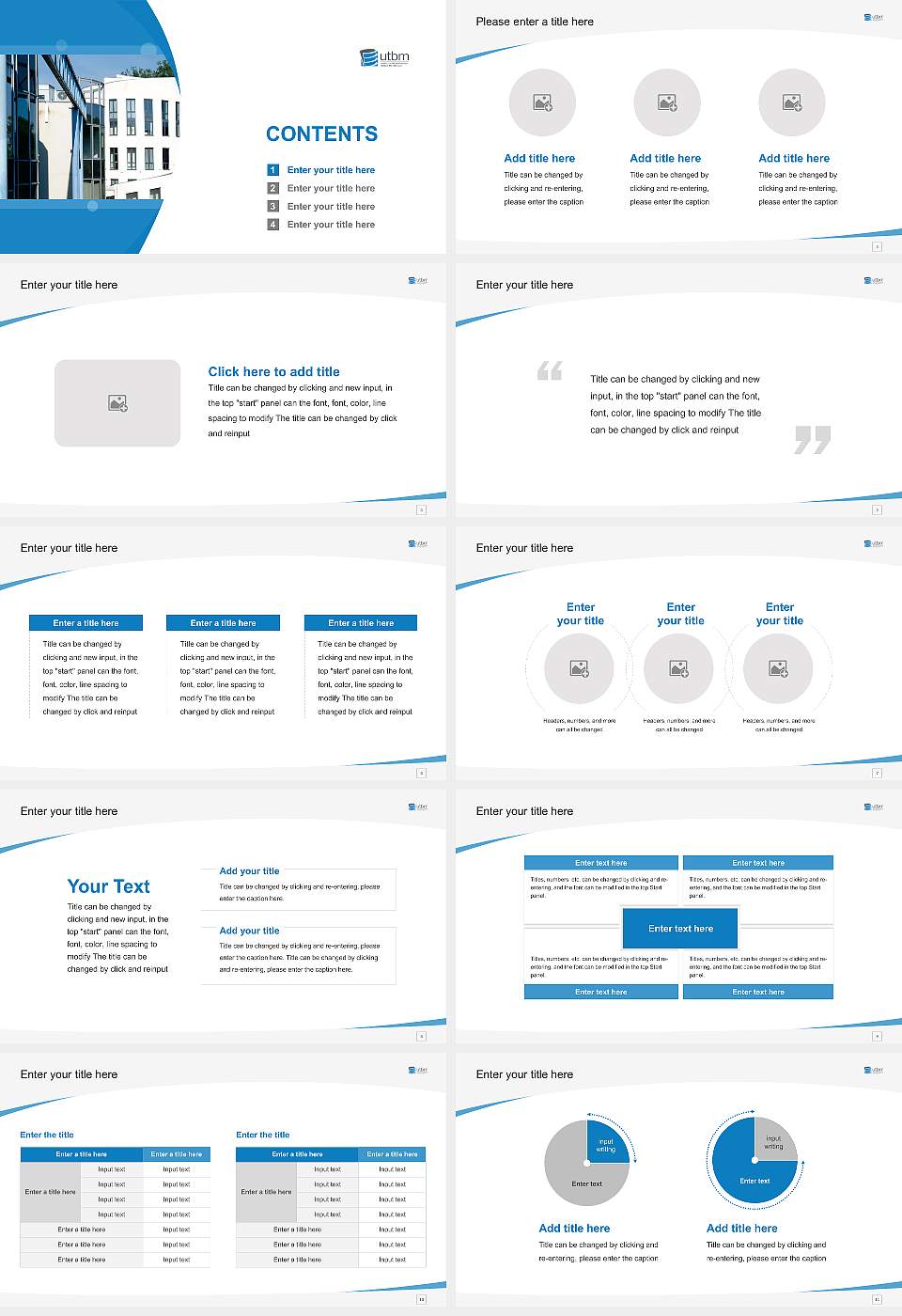University of Technology of Belfort-Montbéliard Course/Courseware Creation PPT Template16:9 ratio PPT effect preview image2