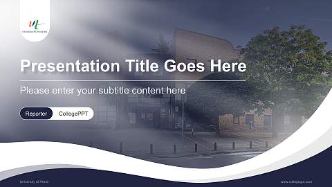 University of Artois Lecture Sharing and Networking Event PPT Template