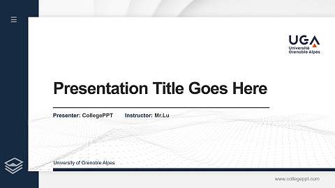 University of Grenoble Alpes Thesis Proposal/Graduation Defense PPT Template