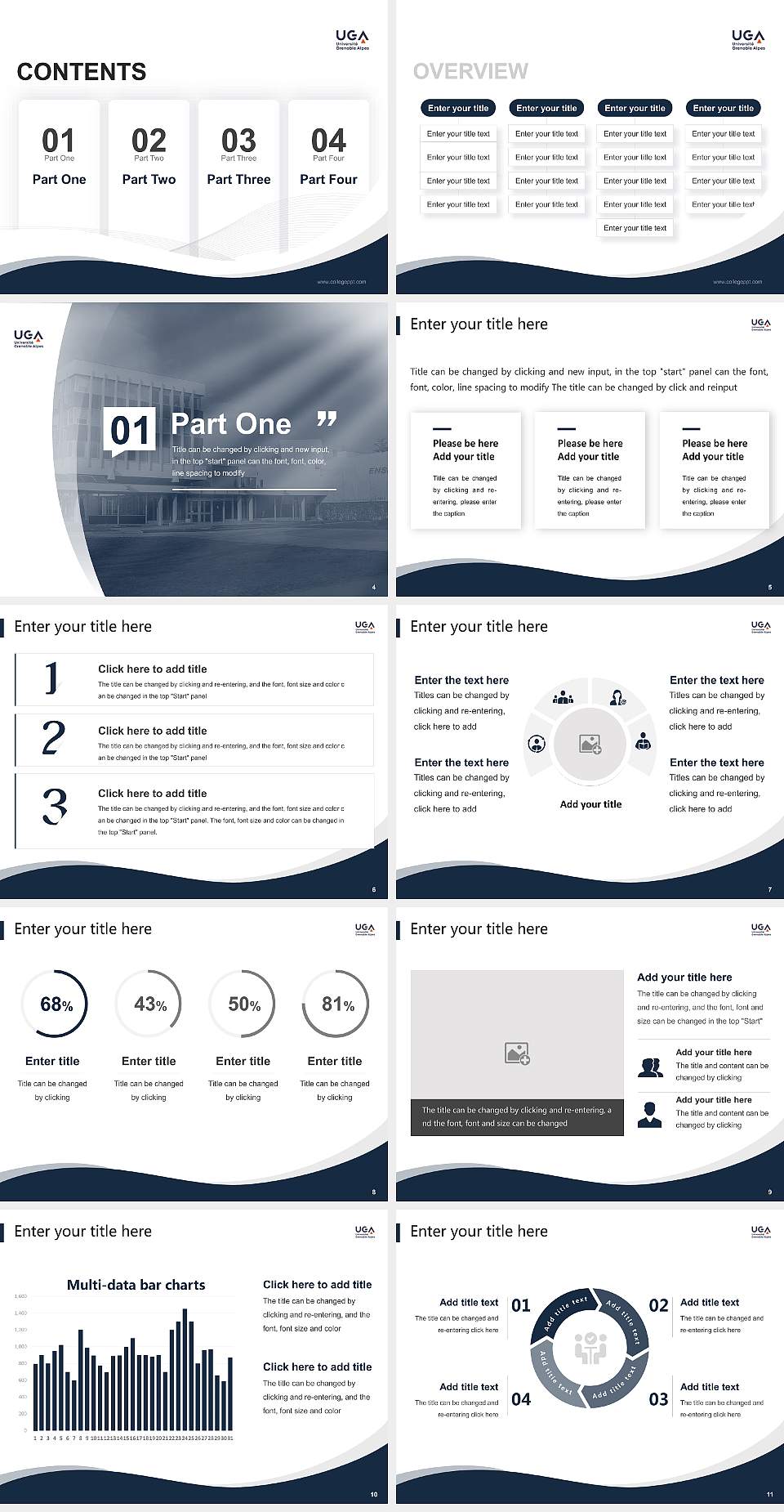 University of Grenoble Alpes Lecture Sharing and Networking Event PPT Template4:3 ratio PPT effect preview image2