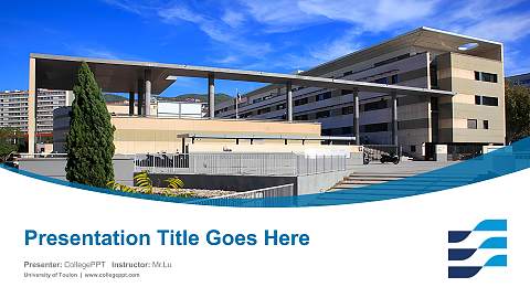 University of Toulon Course/Courseware Creation PPT Template