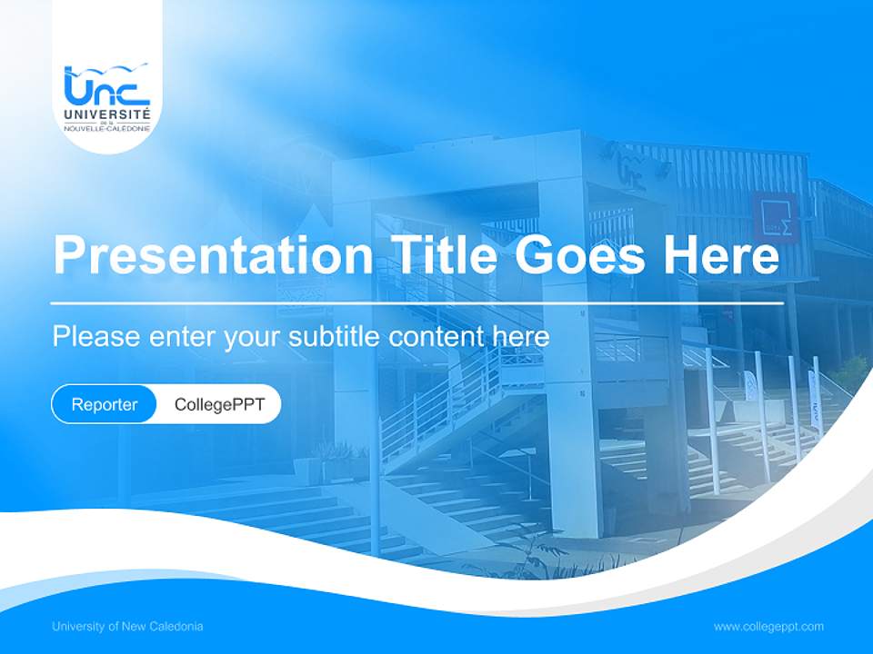 University of New Caledonia Lecture Sharing and Networking Event PPT Template4:3 ratio PPT effect preview image4