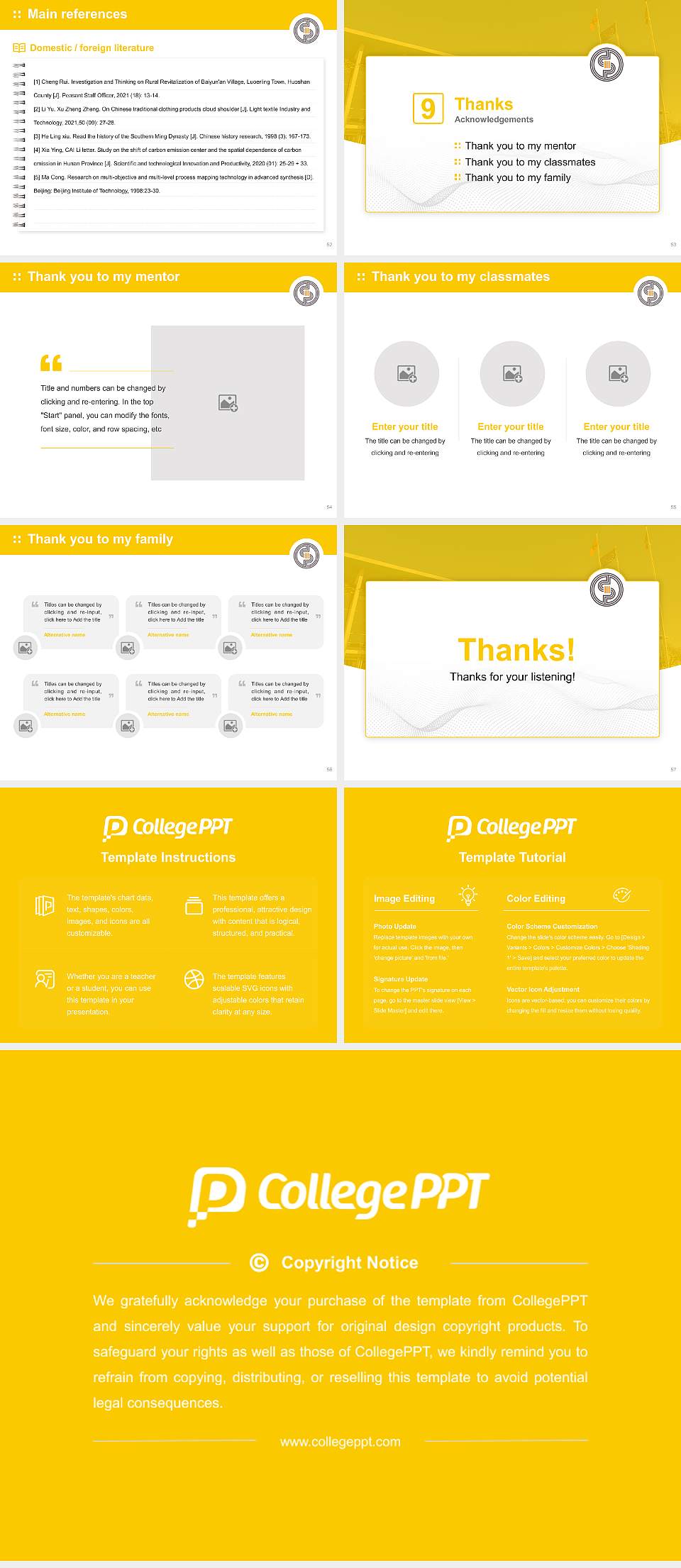 University of Toulouse III – Paul Sabatier Graduation Thesis Defense PPT Template4:3 ratio PPT effect preview image7