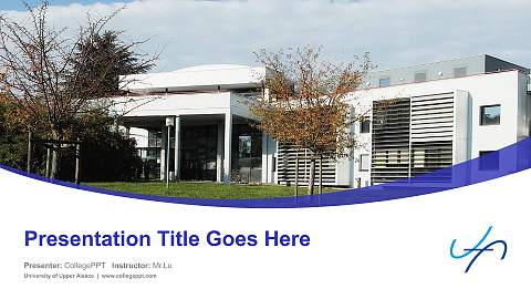 University of Upper Alsace Course/Courseware Creation PPT Template
