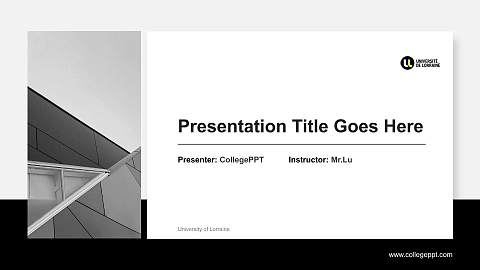 University of Lorraine General PPT Template