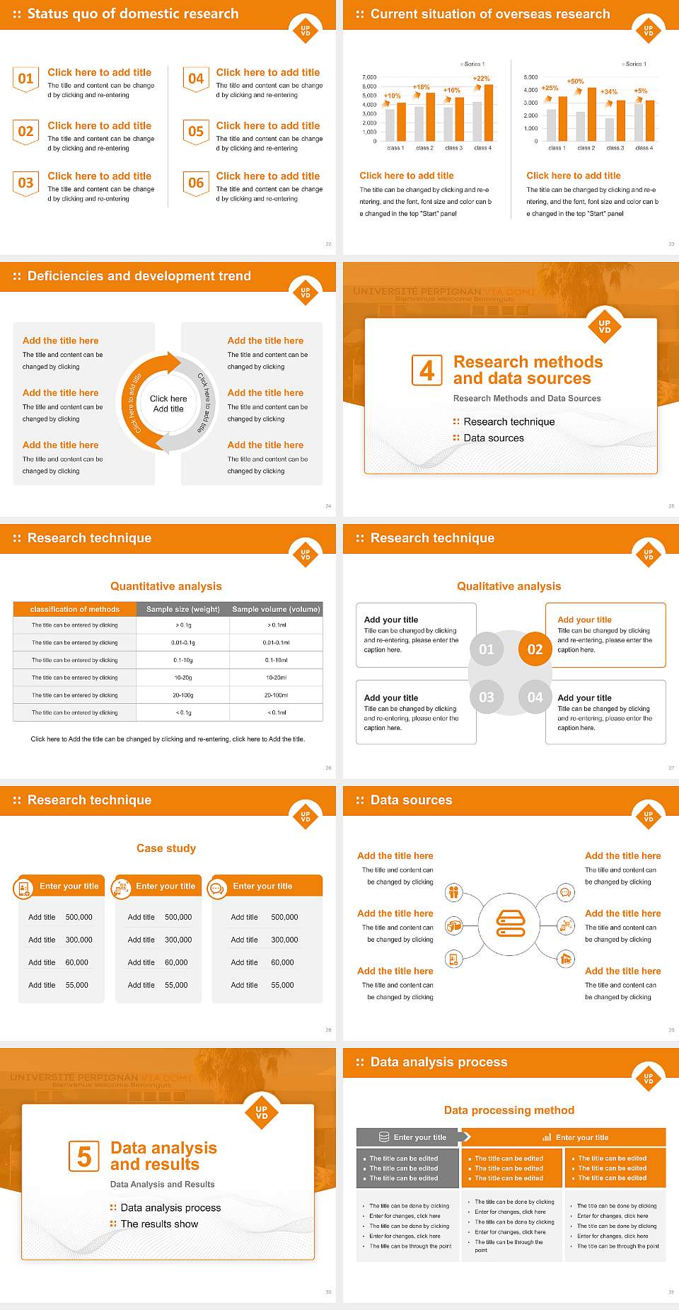 University of Perpignan Via Domitia Graduation Thesis Defense PPT Template4:3 ratio PPT effect preview image4
