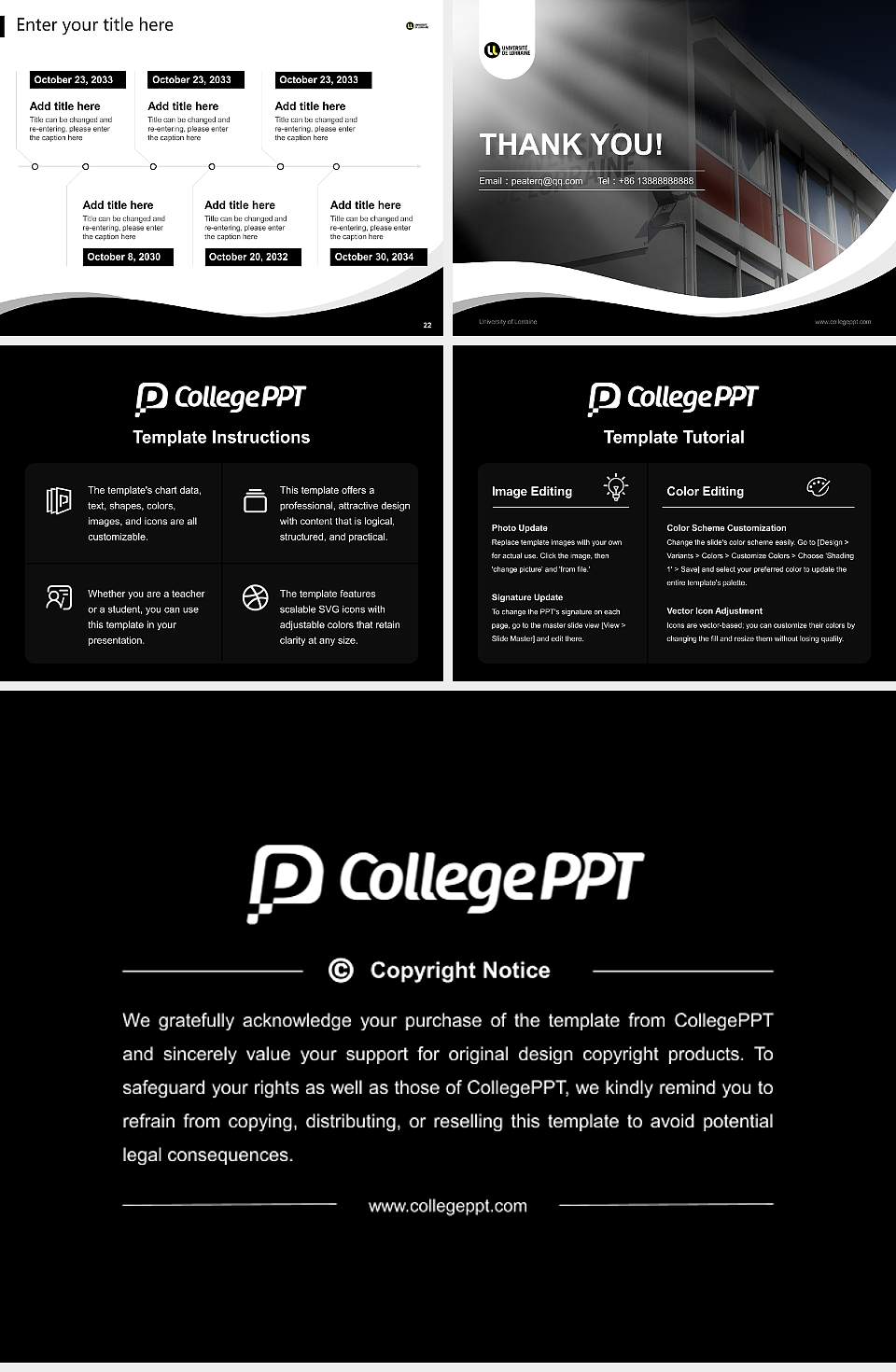 University of Lorraine Lecture Sharing and Networking Event PPT Template4:3 ratio PPT effect preview image4