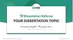 University of French Guiana Disputation Powerpoint Vorlage