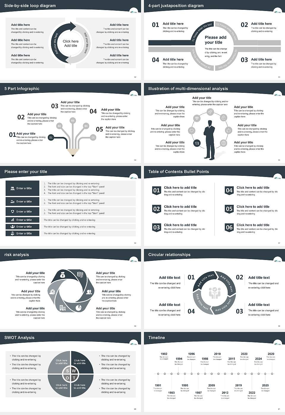 University of Tours Academic Presentation/Research Findings Report PPT Template16:9 ratio PPT effect preview image3