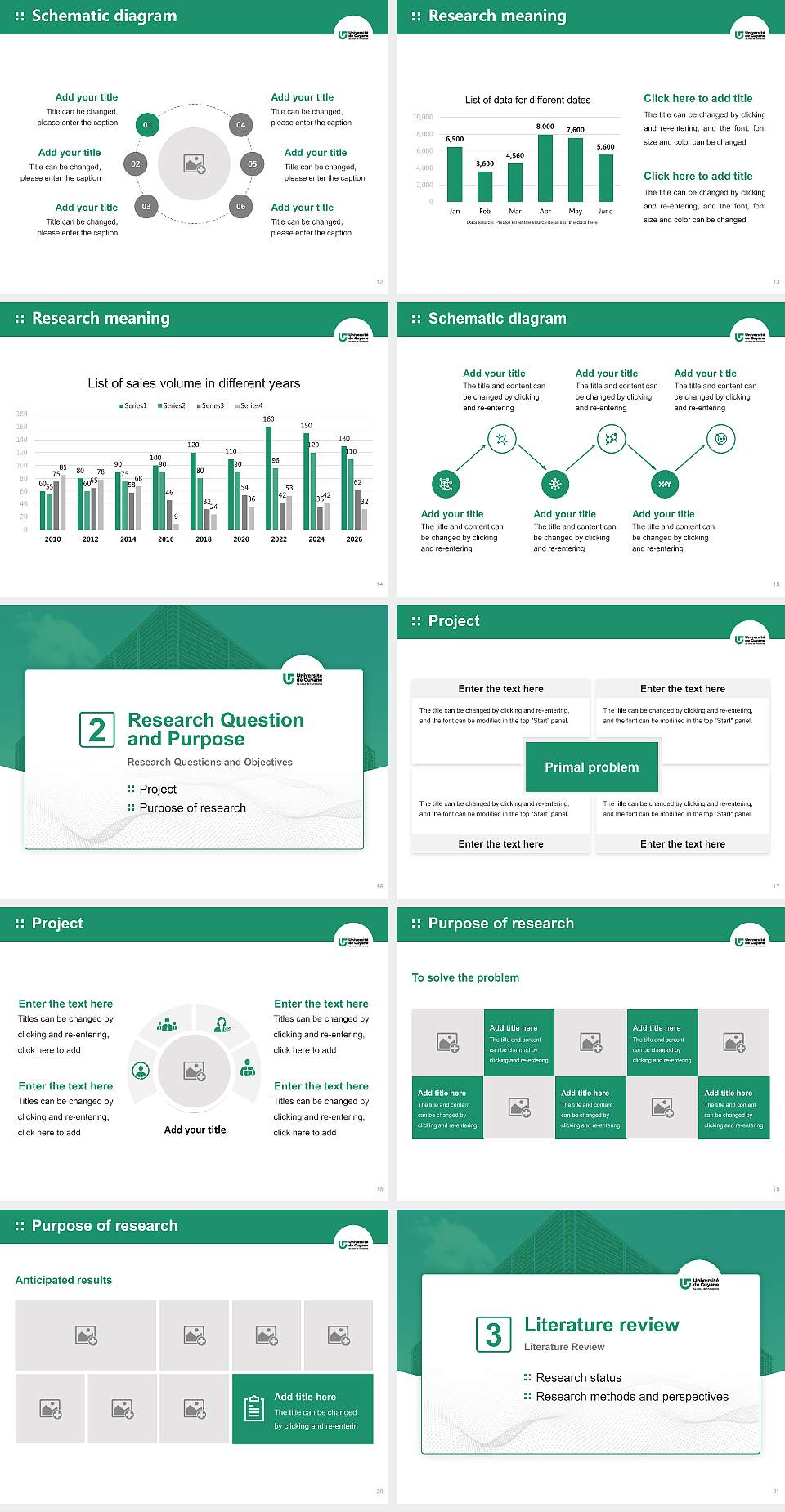 University of French Guiana Graduation Thesis Defense PPT Template4:3 ratio PPT effect preview image3
