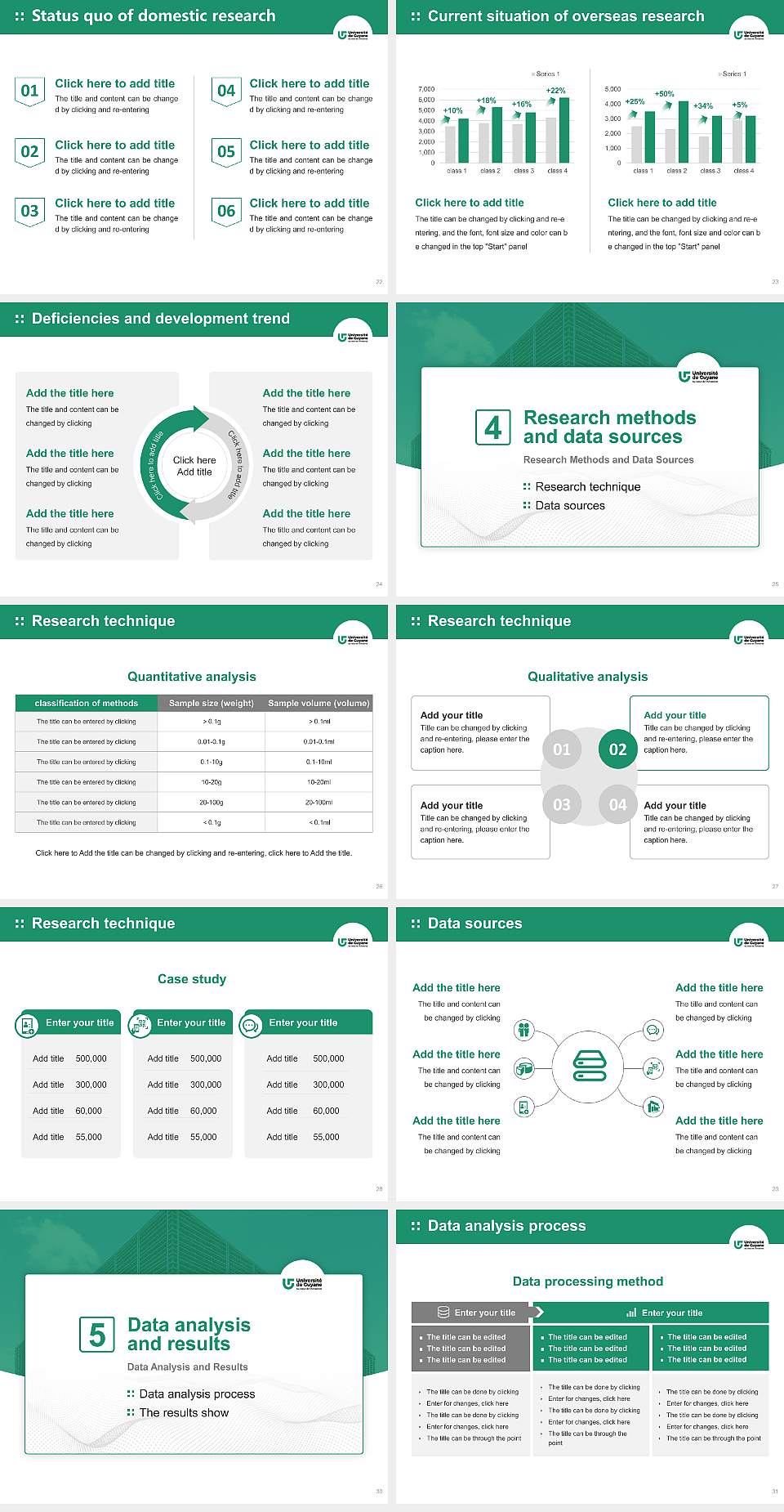 University of French Guiana Graduation Thesis Defense PPT Template4:3 ratio PPT effect preview image4