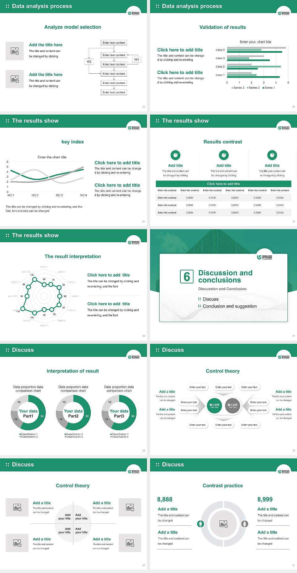 University of French Guiana Graduation Thesis Defense PPT Template4:3 ratio PPT effect preview image5