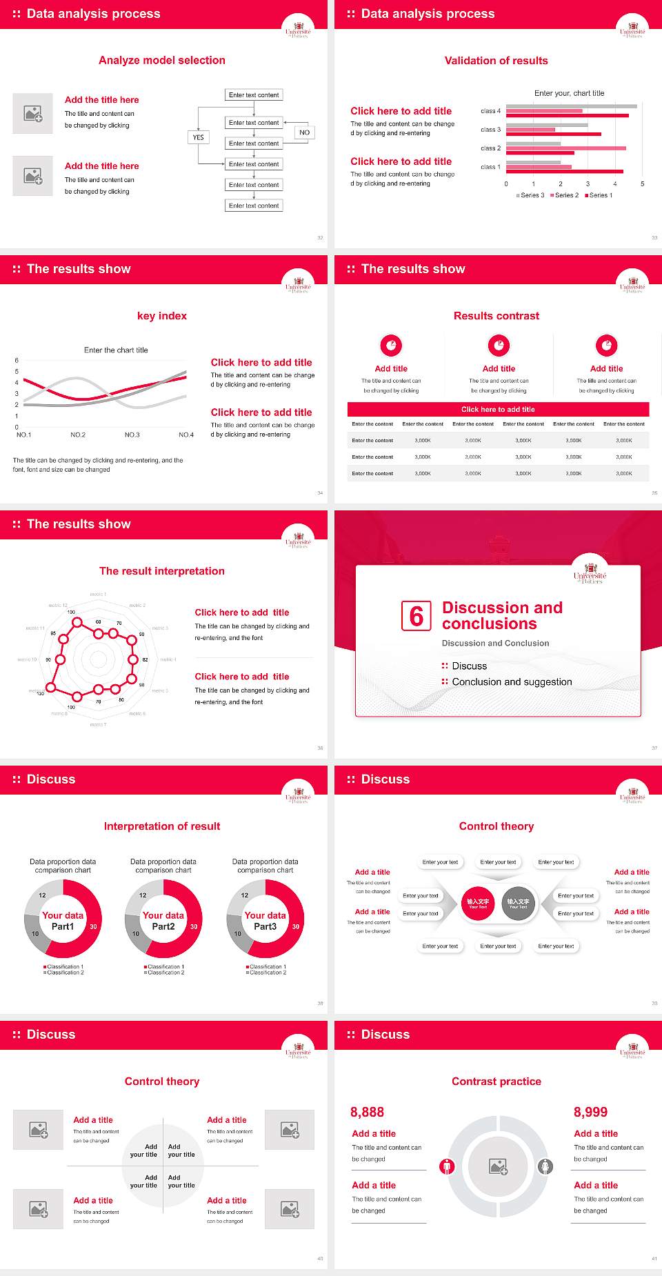 University of Poitiers Graduation Thesis Defense PPT Template4:3 ratio PPT effect preview image5