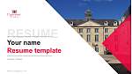 University of Poitiers Resume PPT Template