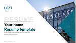 University of Clermont Auvergne CV PPT-sjabloon