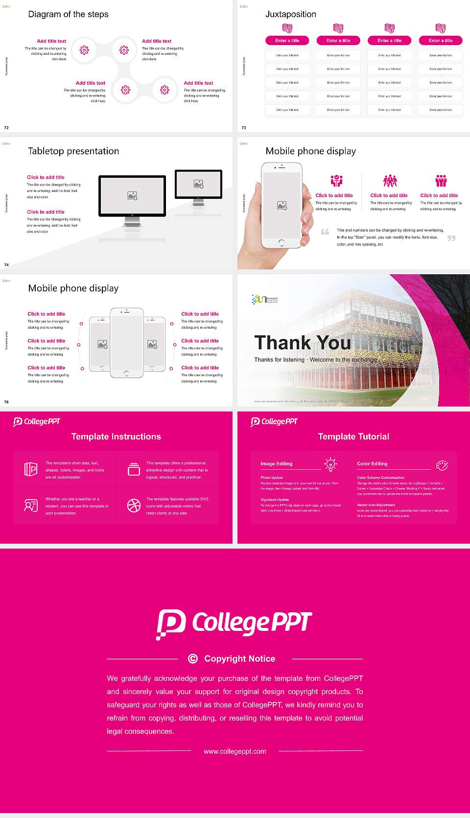 University of Pau and Pays de l’Adour Competition/Entrepreneurship Contest PPT Template16:9 ratio PPT effect preview image9