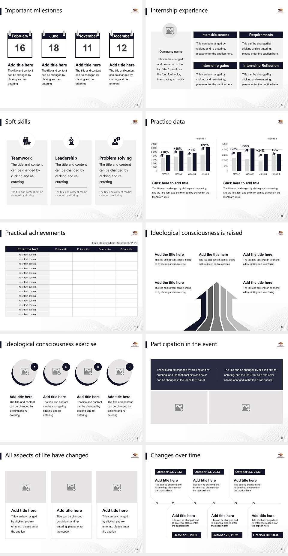 University of Reims Champagne-Ardenne National Scholarship Defense PPT Template4:3 ratio PPT effect preview image3