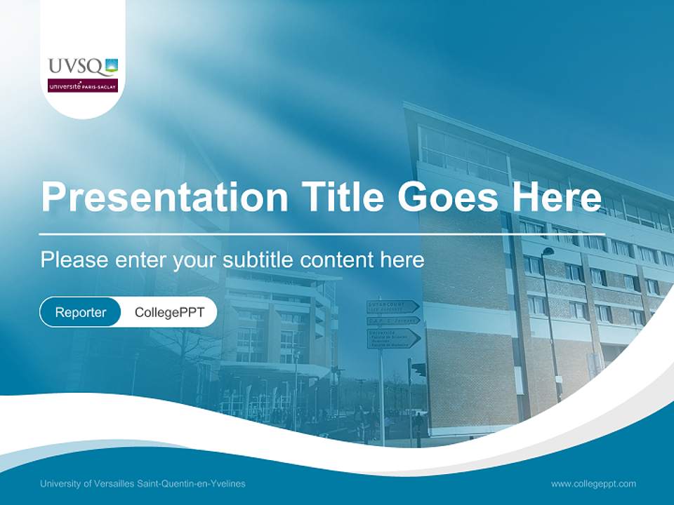 University of Versailles Saint-Quentin-en-Yvelines Lecture Sharing and Networking Event PPT Template4:3 ratio PPT effect preview image4