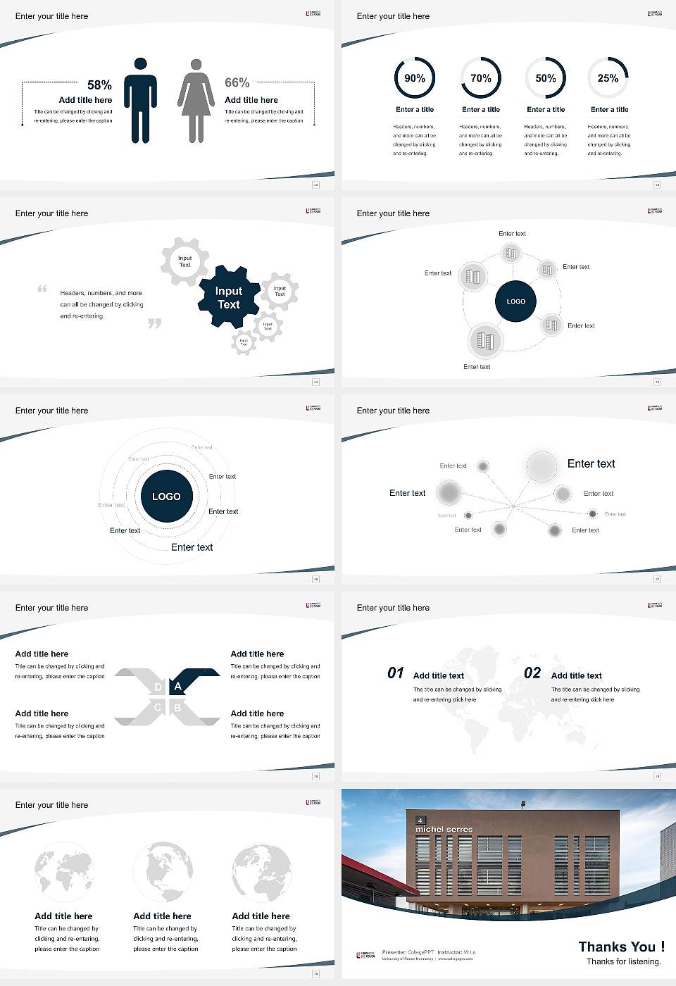 University of Rouen Normandy Course/Courseware Creation PPT Template16:9 ratio PPT effect preview image4