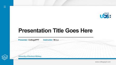 University of Southern Brittany Thesis Proposal/Graduation Defense PPT Template