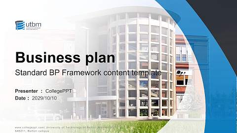 University of Technology of Belfort-Montbéliard – Belfort campus Competition/Entrepreneurship Contest PPT Template