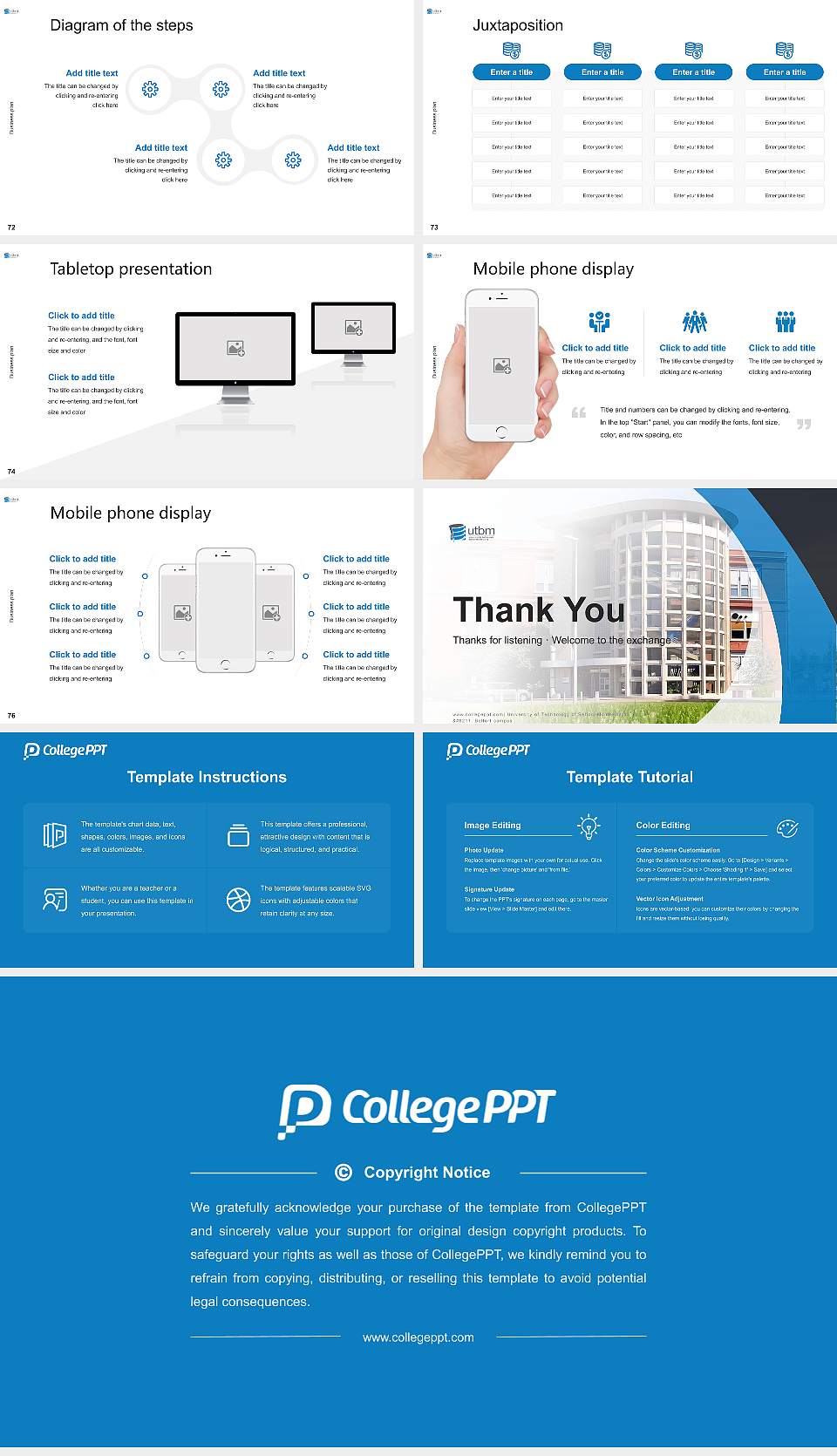 University of Technology of Belfort-Montbéliard – Belfort campus Competition/Entrepreneurship Contest PPT Template16:9 ratio PPT effect preview image9
