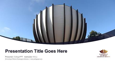 University of Reims Champagne-Ardenne Course/Courseware Creation PPT Template