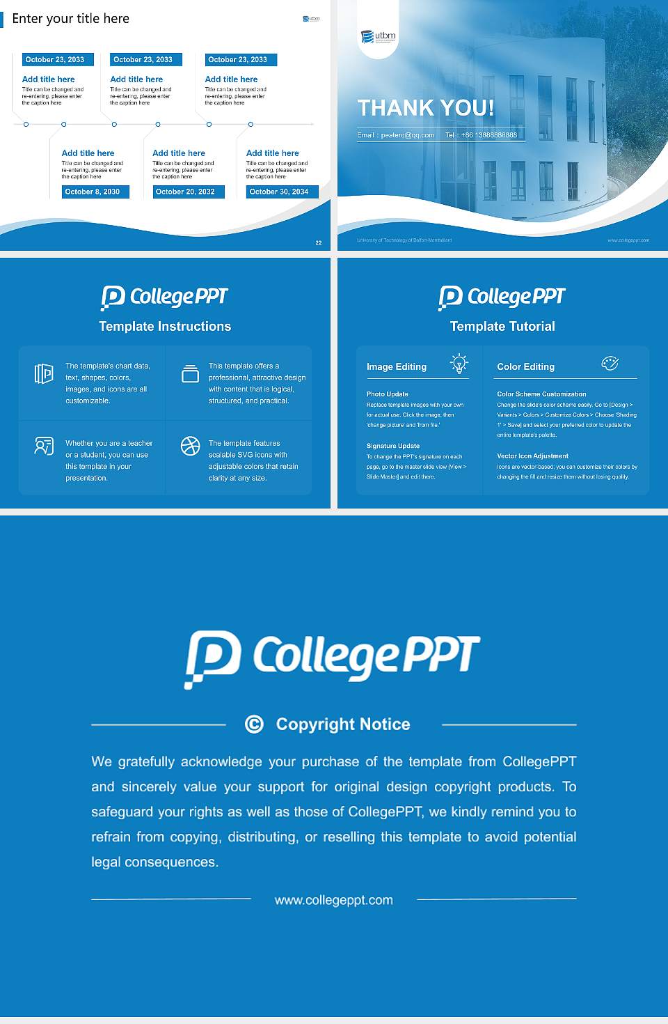 University of Technology of Belfort-Montbéliard Lecture Sharing and Networking Event PPT Template4:3 ratio PPT effect preview image4