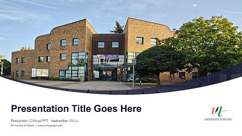 University of Artois Course/Courseware Creation PPT Template