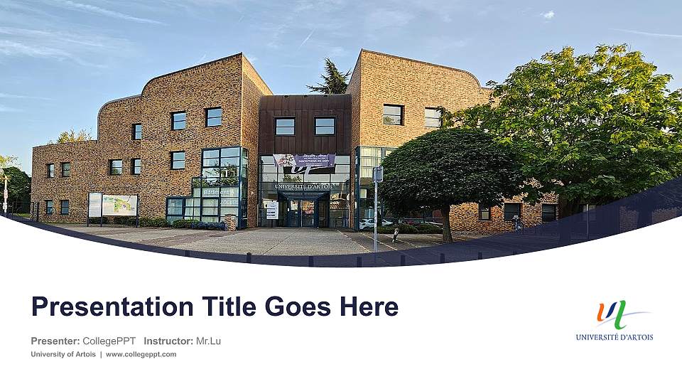 University of Artois Course/Courseware Creation PPT Template16:9 ratio PPT effect preview image