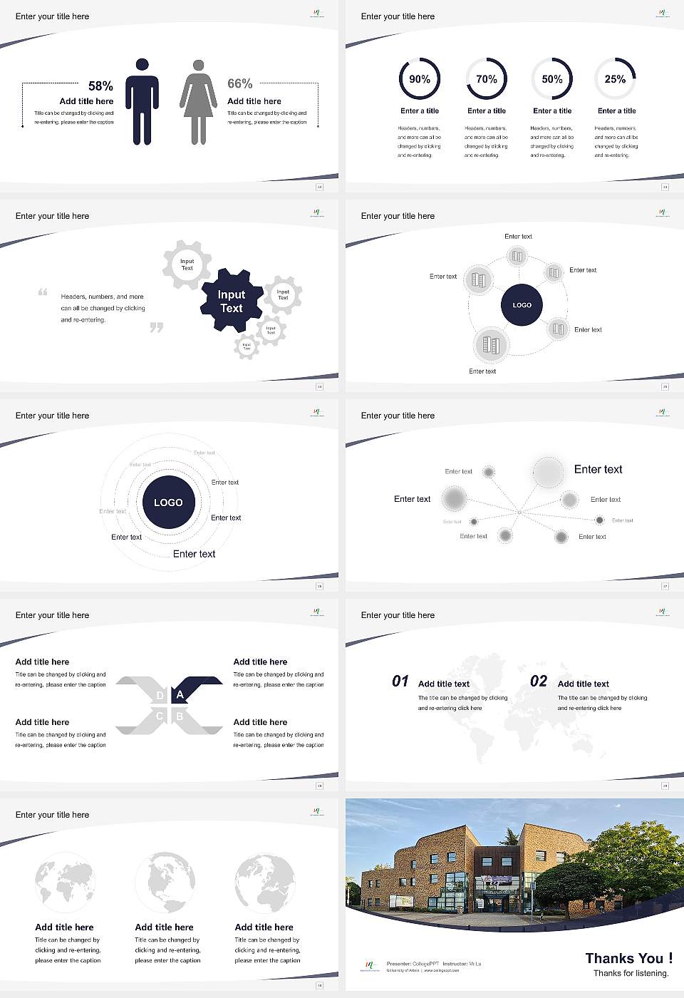 University of Artois Course/Courseware Creation PPT Template16:9 ratio PPT effect preview image4