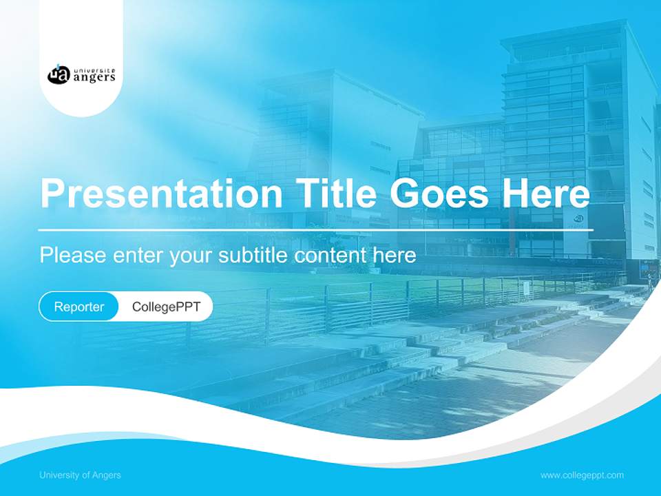 University of Angers Lecture Sharing and Networking Event PPT Template4:3 ratio PPT effect preview image4