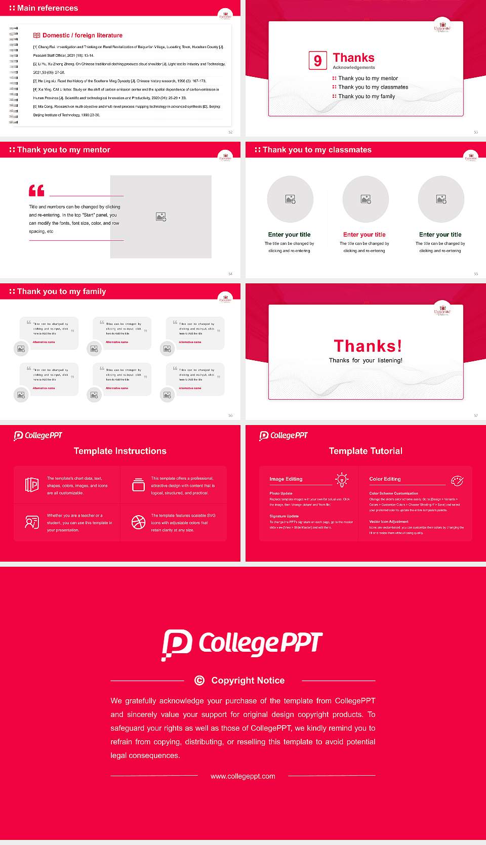 University of Poitiers Graduation Thesis Defense PPT Template16:9 ratio PPT effect preview image7